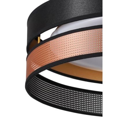 Duolla - LED Stropní svítidlo ROLLER DUO SHINY LED/24W/230V pr. 45 cm černá/měděná