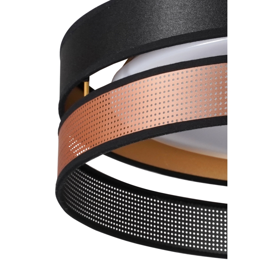 Duolla - LED Stropní svítidlo ROLLER DUO SHINY LED/24W/230V pr. 45 cm černá/měděná