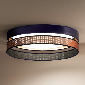 Duolla - LED Stropní svítidlo ROLLER DUO SHINY LED/24W/230V pr. 45 cm modrá/měděná
