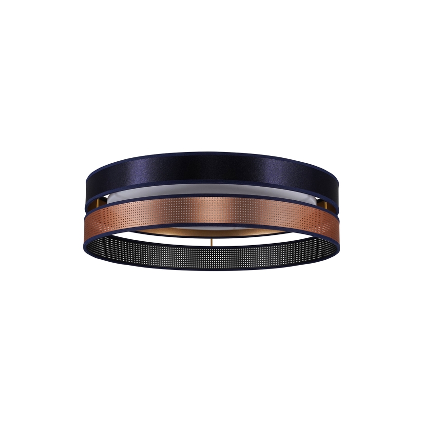 Duolla - LED Stropní svítidlo ROLLER DUO SHINY LED/24W/230V pr. 45 cm modrá/měděná