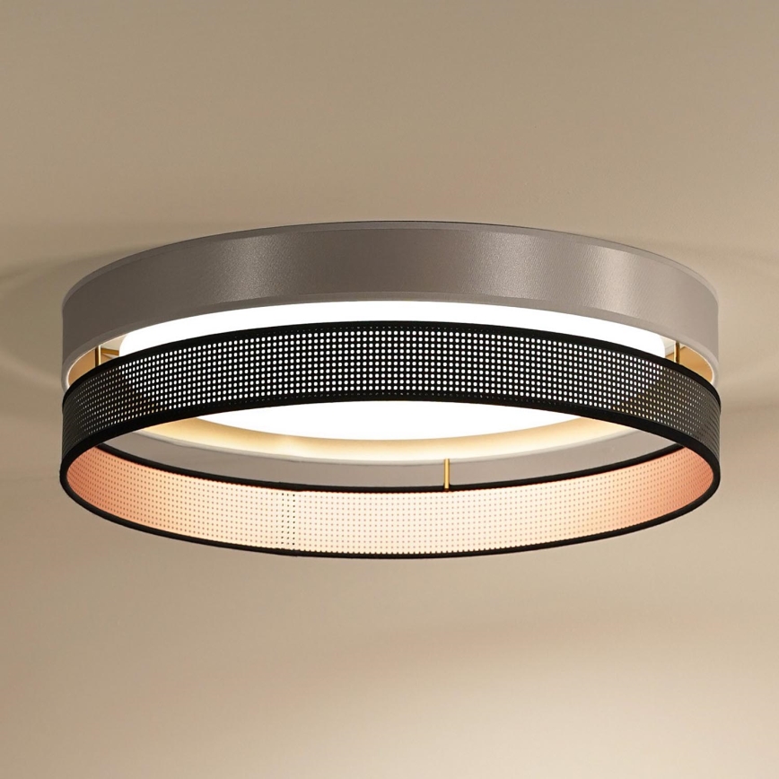 Duolla - LED Stropní svítidlo ROLLER DUO SHINY LED/24W/230V pr. 45 cm stříbrná/černá