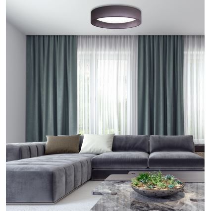 Duolla - LED Stropní svítidlo ROLLER LED/24W/230V pr. 45 cm antracit