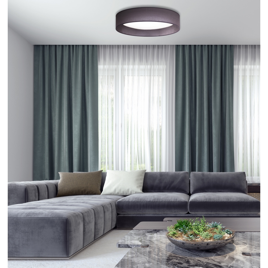 Duolla - LED Stropní svítidlo ROLLER LED/24W/230V pr. 45 cm antracit