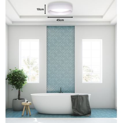 Duolla - LED Stropní svítidlo ROLLER LED/24W/230V pr. 45 cm bílá