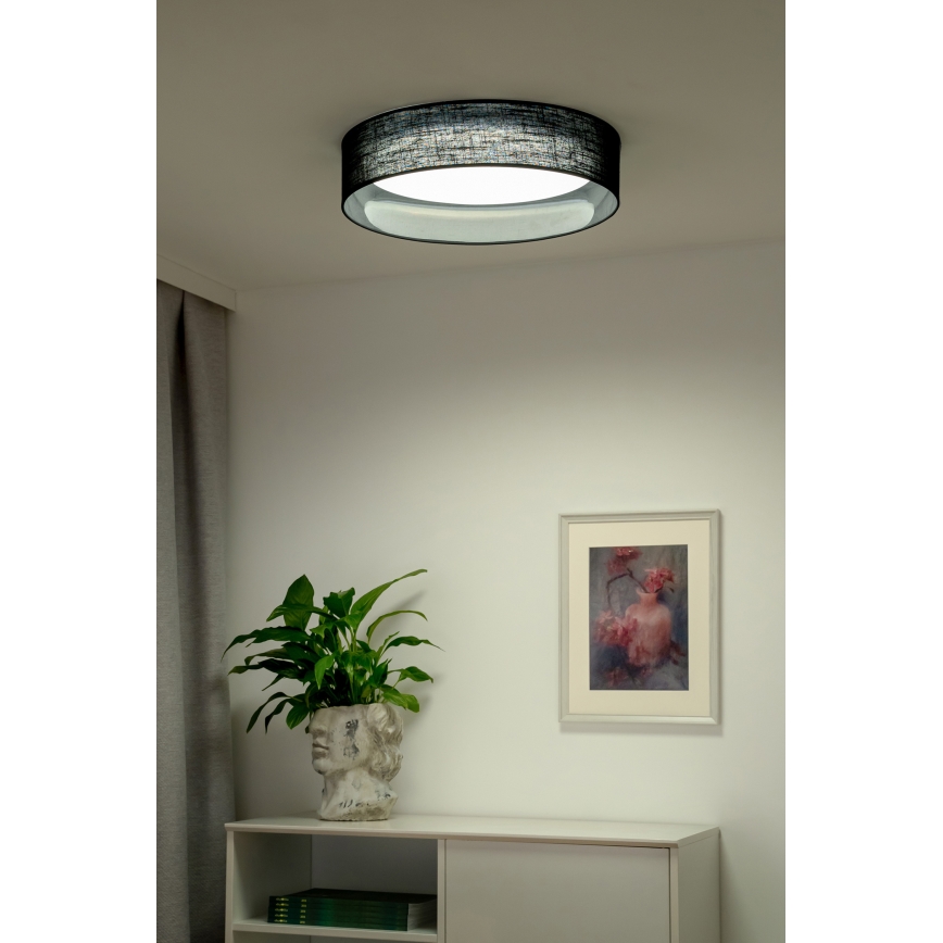 Duolla - LED Stropní svítidlo ROLLER LED/24W/230V pr. 45 cm černá