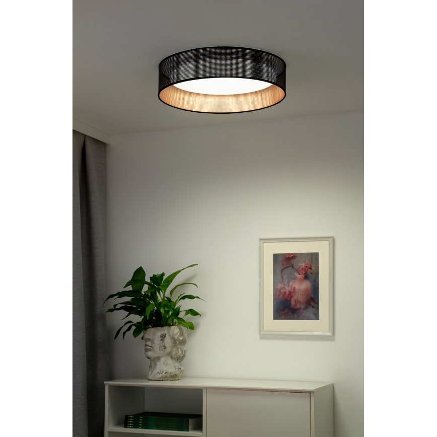Duolla - LED Stropní svítidlo ROLLER LED/24W/230V pr. 45 cm černá/měděná