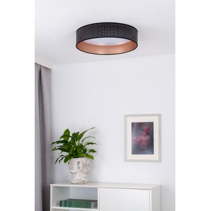 Duolla - LED Stropní svítidlo ROLLER LED/24W/230V pr. 45 cm černá/měděná