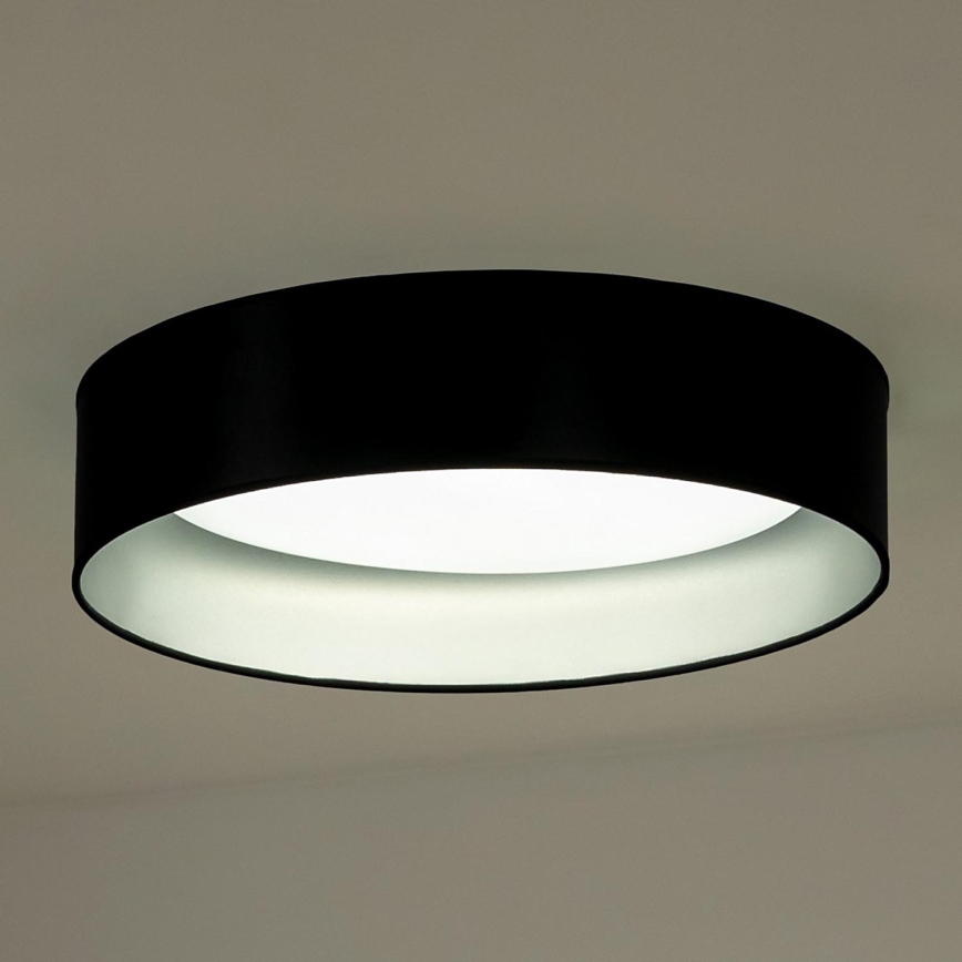 Duolla - LED Stropní svítidlo ROLLER LED/24W/230V pr. 45 cm černá/stříbrná