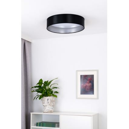 Duolla - LED Stropní svítidlo ROLLER LED/24W/230V pr. 45 cm černá/stříbrná