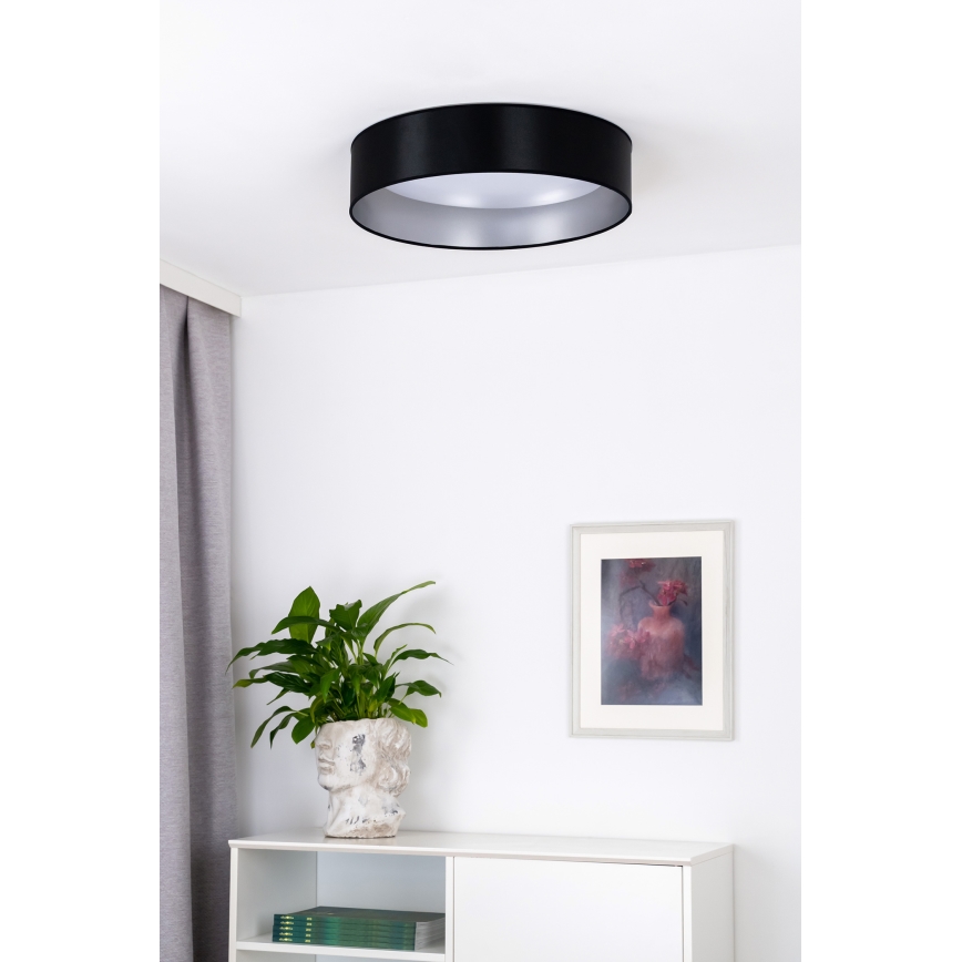 Duolla - LED Stropní svítidlo ROLLER LED/24W/230V pr. 45 cm černá/stříbrná