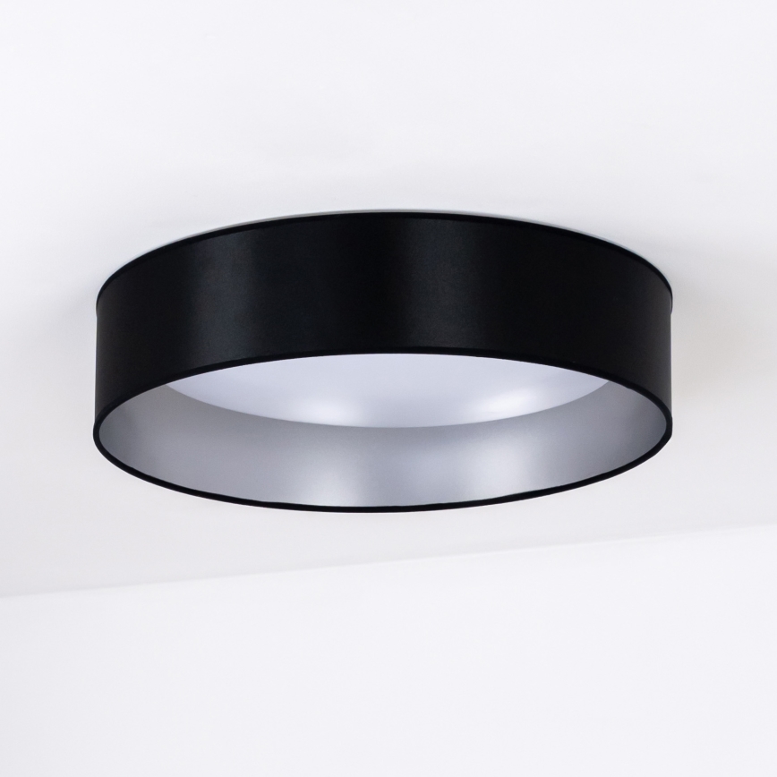 Duolla - LED Stropní svítidlo ROLLER LED/24W/230V pr. 45 cm černá/stříbrná