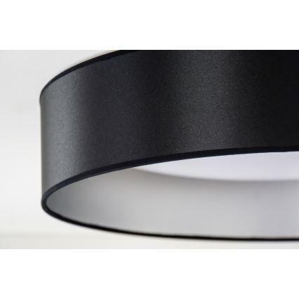 Duolla - LED Stropní svítidlo ROLLER LED/24W/230V pr. 45 cm černá/stříbrná