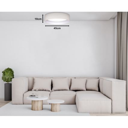 Duolla - LED Stropní svítidlo ROLLER LED/24W/230V pr. 45 cm krémová