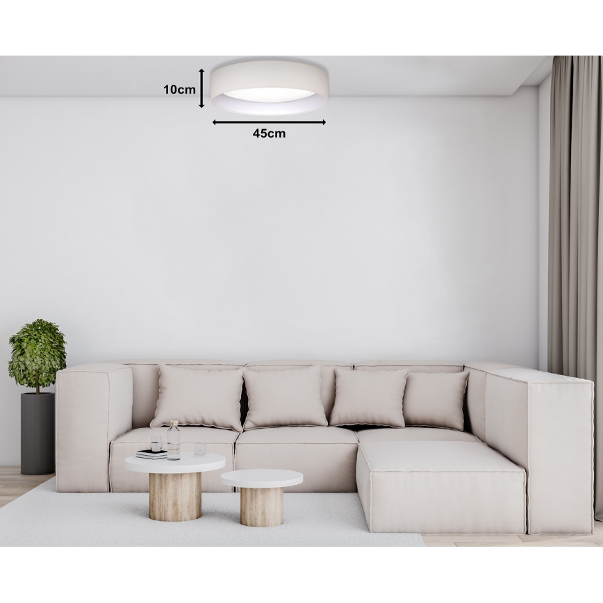 Duolla - LED Stropní svítidlo ROLLER LED/24W/230V pr. 45 cm krémová