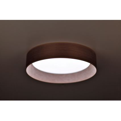 Duolla - LED Stropní svítidlo ROLLER LED/24W/230V pr. 45 cm ořech