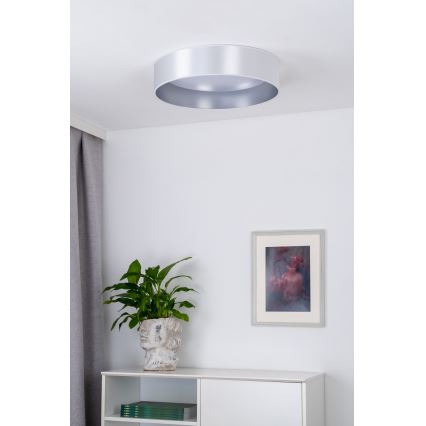 Duolla - LED Stropní svítidlo ROLLER LED/24W/230V pr. 45 cm stříbrná