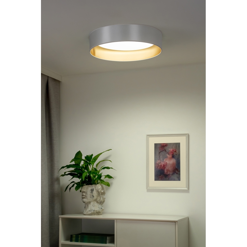 Duolla - LED Stropní svítidlo ROLLER LED/24W/230V pr. 45 cm stříbrná/zlatá