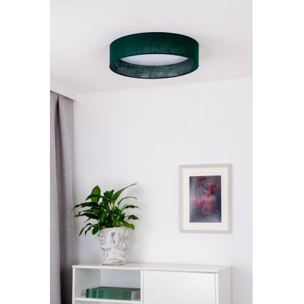 Duolla - LED Stropní svítidlo ROLLER LED/24W/230V pr. 45 cm zelená