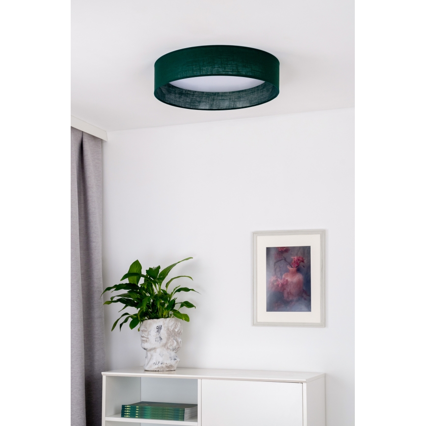 Duolla - LED Stropní svítidlo ROLLER LED/24W/230V pr. 45 cm zelená