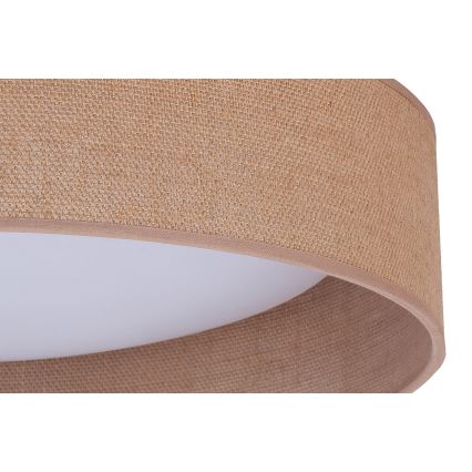 Duolla - LED Stropní svítidlo ROLLER LED/24W/230V světle pr. 45 cm hnědá