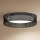 Duolla - LED Stropní svítidlo ROLLER RATTAN LED/24W/230V pr. 45 cm černá