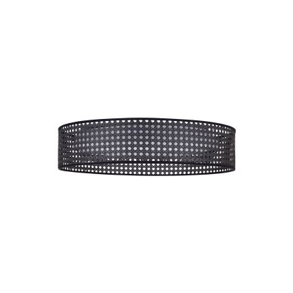 Duolla - LED Stropní svítidlo ROLLER RATTAN LED/24W/230V pr. 45 cm černá