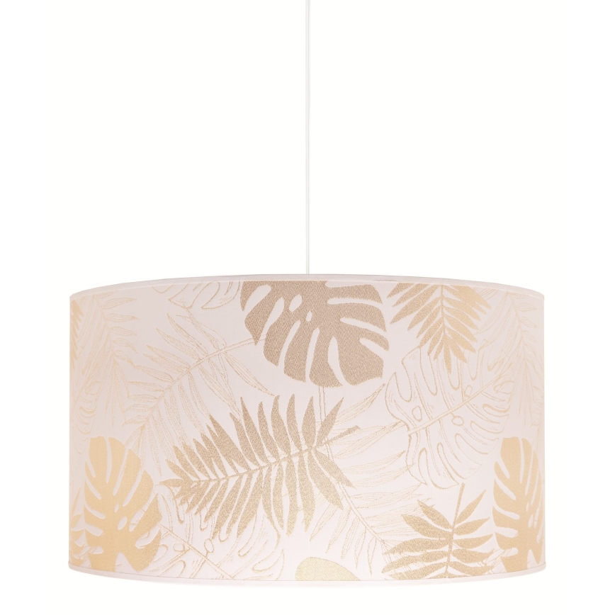 Duolla - Lustr na lanku ARECA 1xE27/40W/230V pr. 45 cm mosaz/bílá