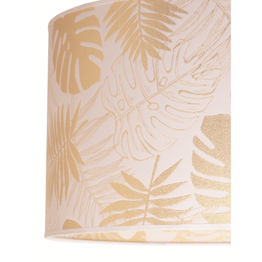 Duolla - Lustr na lanku ARECA 1xE27/40W/230V pr. 45 cm mosaz/bílá