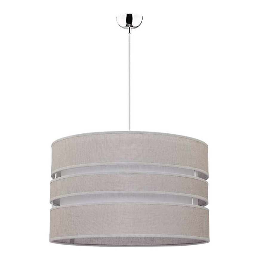 Duolla - Lustr na lanku BEAT 1xE27/40W/230V pr. 40 cm šedá