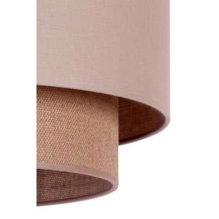 Duolla - Lustr na lanku BOHO 1xE27/15W/230V pr. 45 cm béžová/hnědá