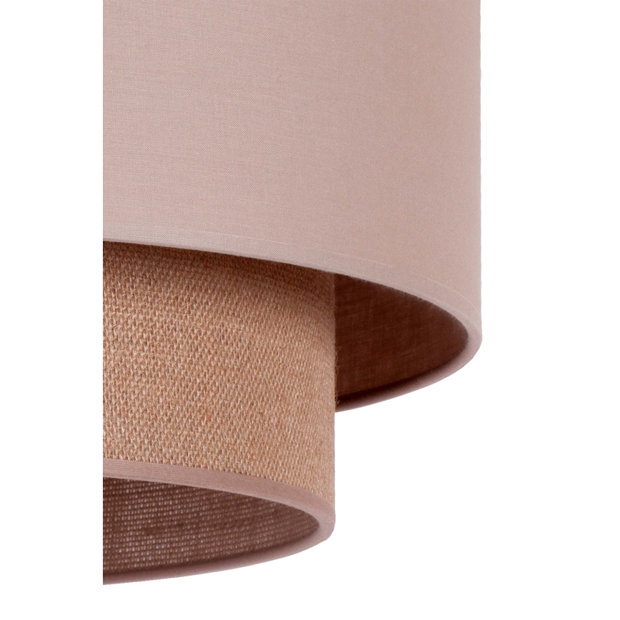 Duolla - Lustr na lanku BOHO 1xE27/15W/230V pr. 45 cm béžová/hnědá