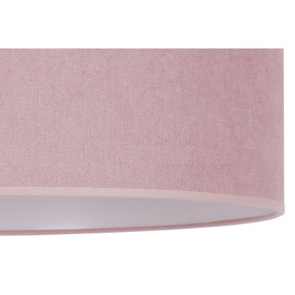 Duolla - Lustr na lanku BRISTOL 1xE27/15W/230V pr. 45 cm růžová/bílá