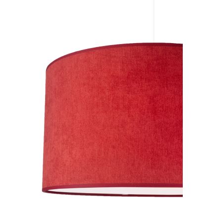Duolla - Lustr na lanku BRISTOL 1xE27/40W/230V pr. 45 cm červená