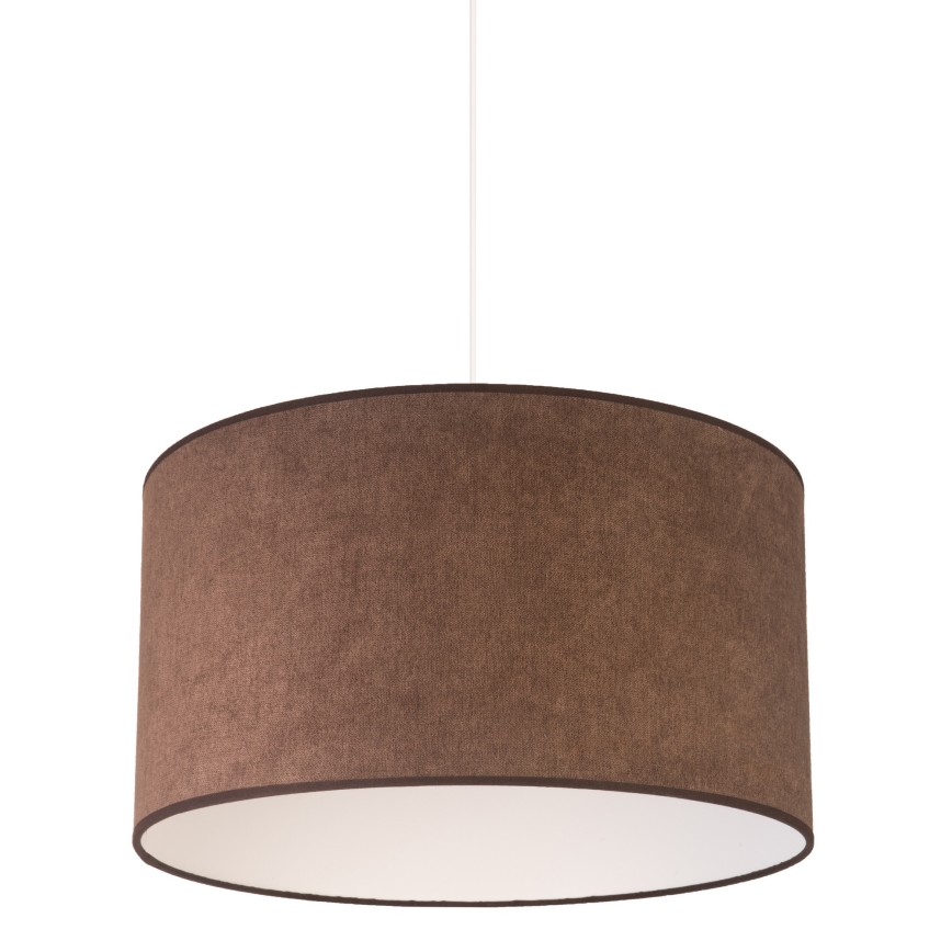 Duolla - Lustr na lanku BRISTOL 1xE27/40W/230V pr. 45 cm hnědá