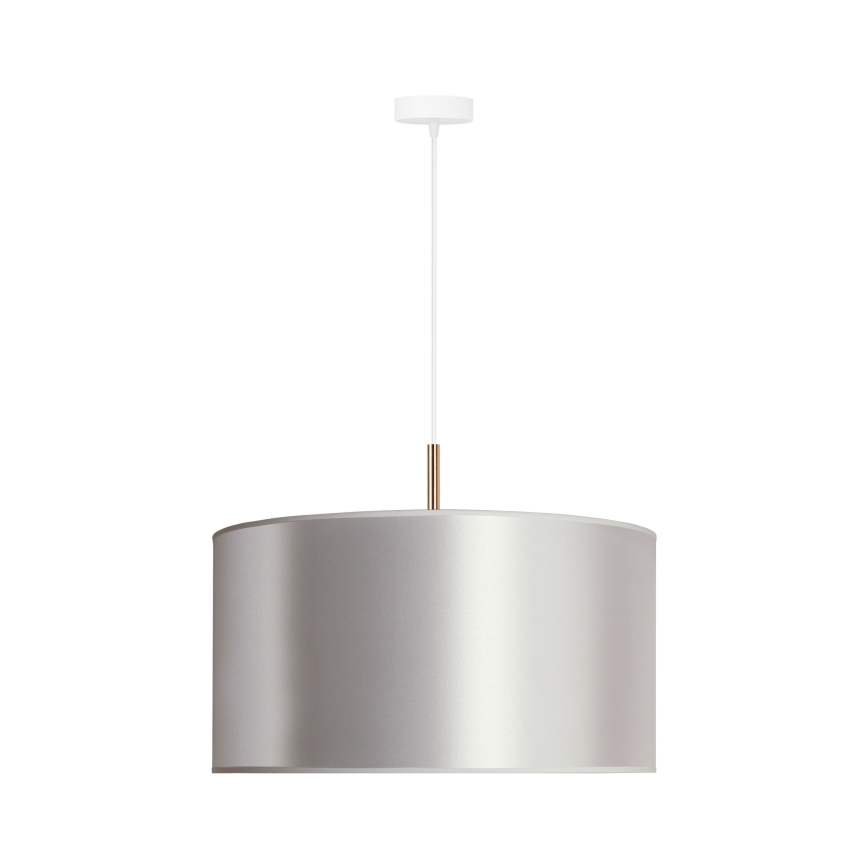 Duolla - Lustr na lanku CANNES 1xE27/15W/230V pr. 45 cm stříbrná/měděná