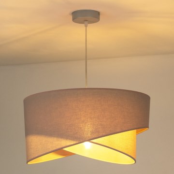 Duolla - Lustr na lanku CELLO 1xE27/40W/230V pr. 45 cm růžová