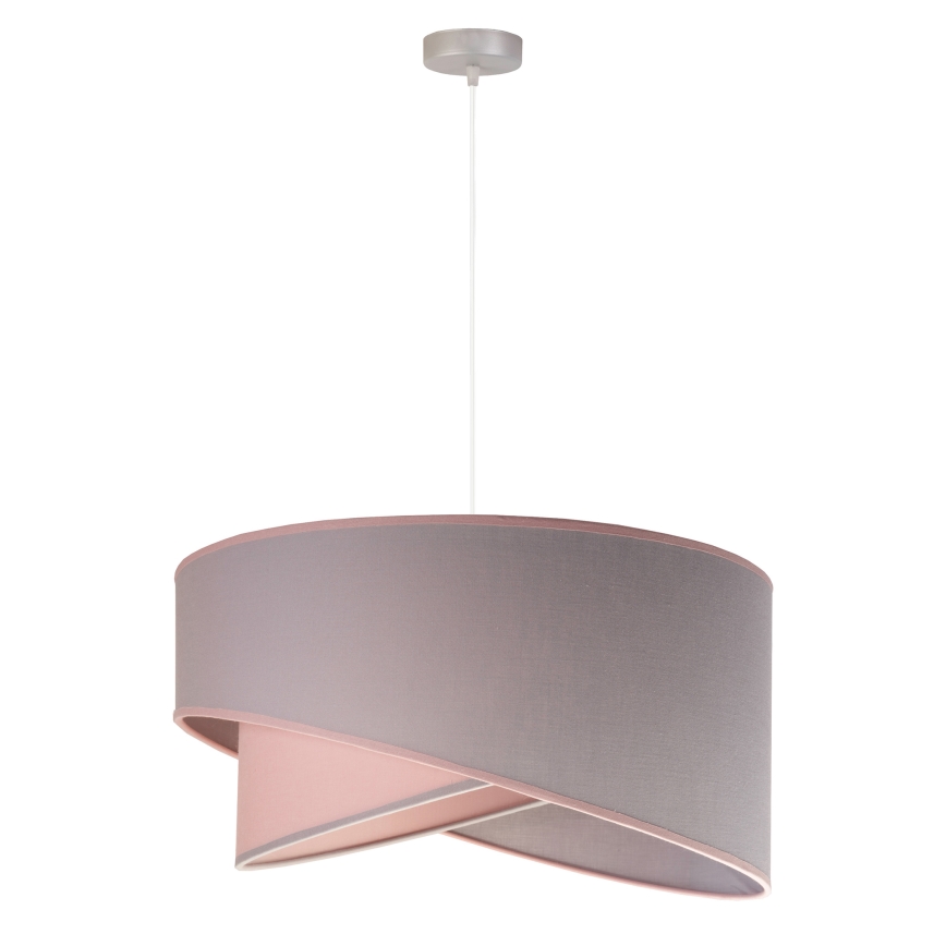 Duolla - Lustr na lanku CELLO 1xE27/40W/230V pr. 45 cm růžová