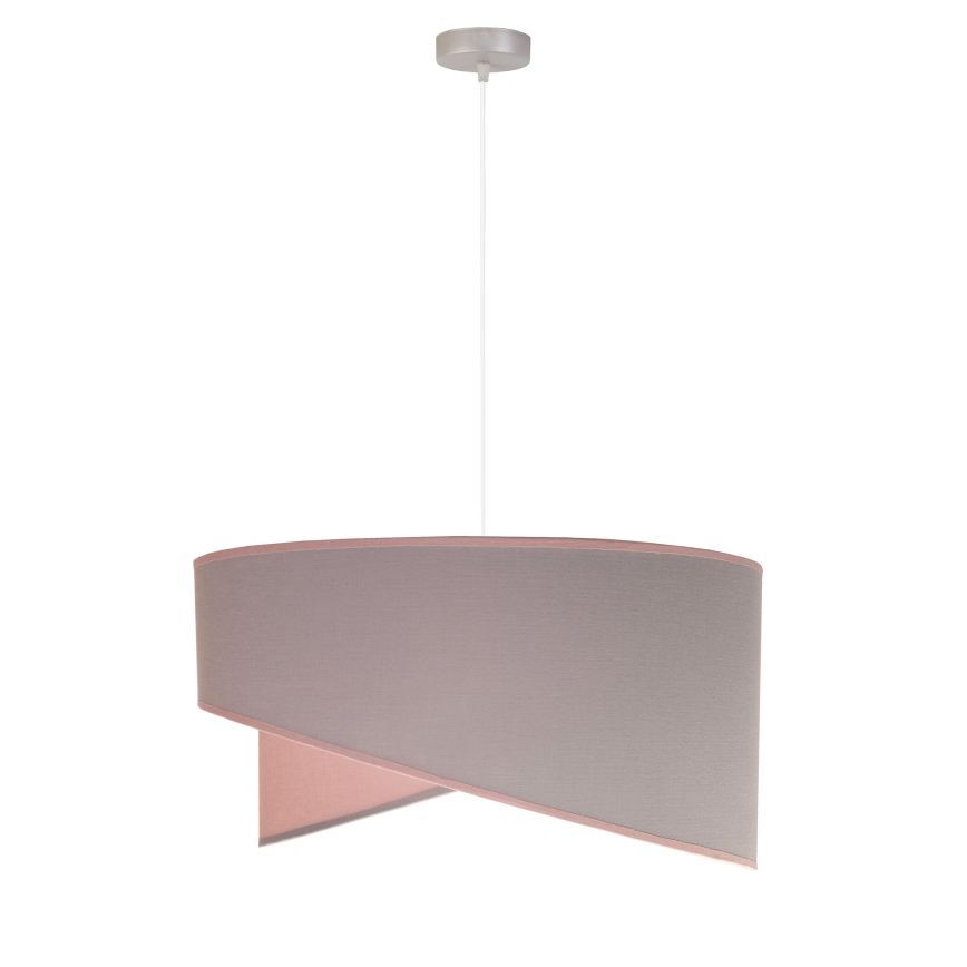 Duolla - Lustr na lanku CELLO 1xE27/40W/230V pr. 45 cm růžová