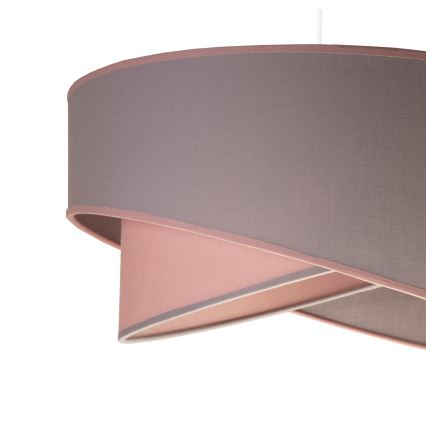 Duolla - Lustr na lanku CELLO 1xE27/40W/230V pr. 45 cm růžová