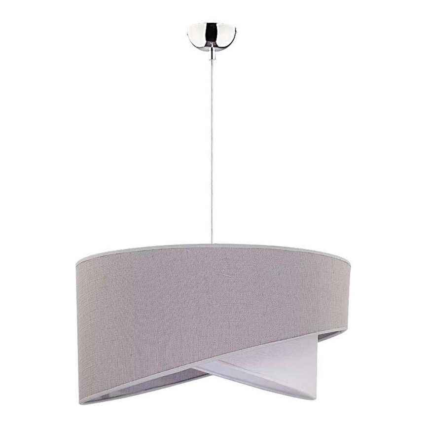 Duolla - Lustr na lanku CELLO 1xE27/40W/230V pr. 45 cm šedá