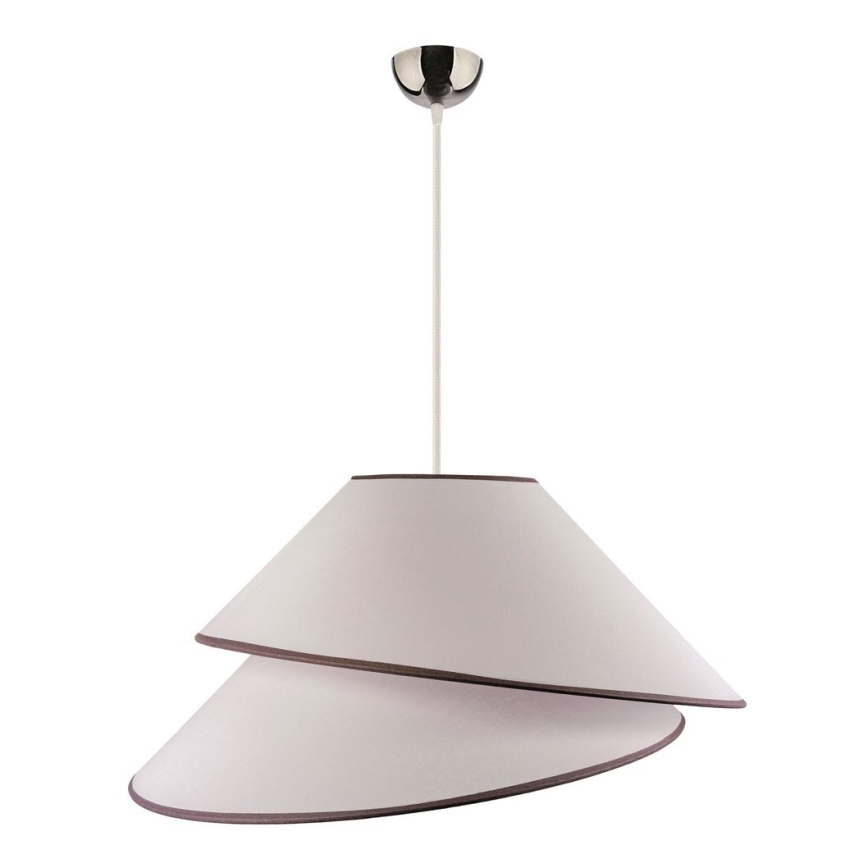 Duolla - Lustr na lanku COCO 1xE27/40W/230V pr. 50 cm bílá