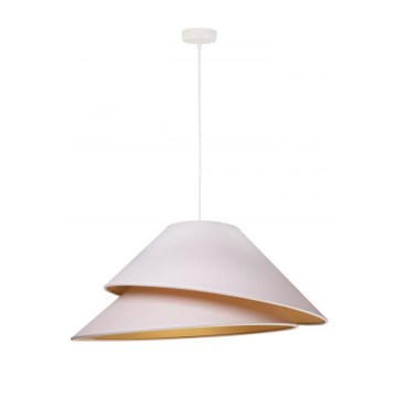 Duolla - Lustr na lanku COCO 1xE27/40W/230V pr. 50 cm bílá