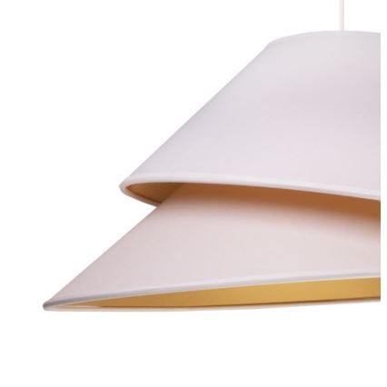 Duolla - Lustr na lanku COCO 1xE27/40W/230V pr. 50 cm bílá