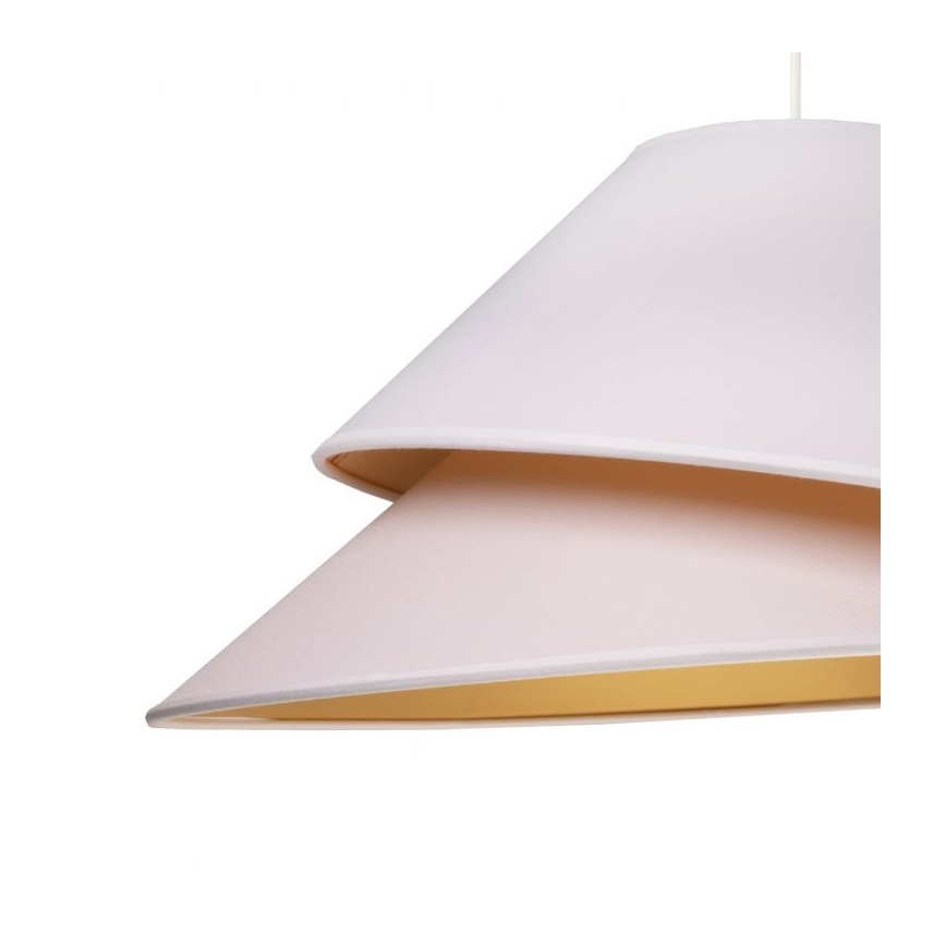 Duolla - Lustr na lanku COCO 1xE27/40W/230V pr. 50 cm bílá