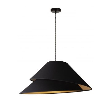 Duolla - Lustr na lanku COCO 1xE27/40W/230V pr. 50 cm černá