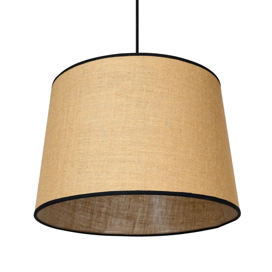 Duolla - Lustr na lanku CONE 1xE27/15W/230V pr. 40 cm hnědá/černá