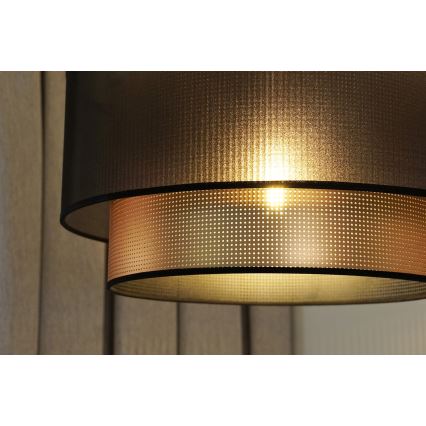 Duolla - Lustr na lanku COPPER SHINY 1xE27/15W/230V pr. 45 cm hnědá/měděná