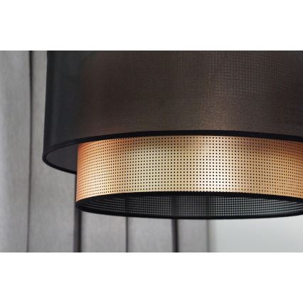 Duolla - Lustr na lanku COPPER SHINY 1xE27/15W/230V pr. 45 cm hnědá/měděná