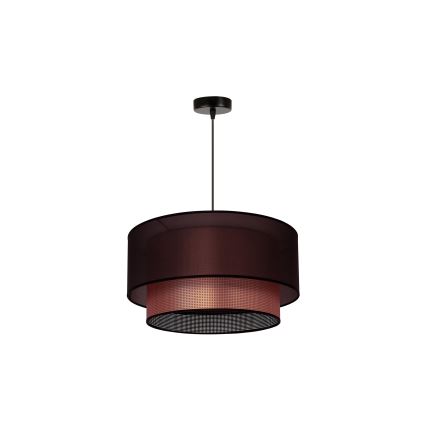 Duolla - Lustr na lanku COPPER SHINY 1xE27/15W/230V pr. 45 cm hnědá/měděná