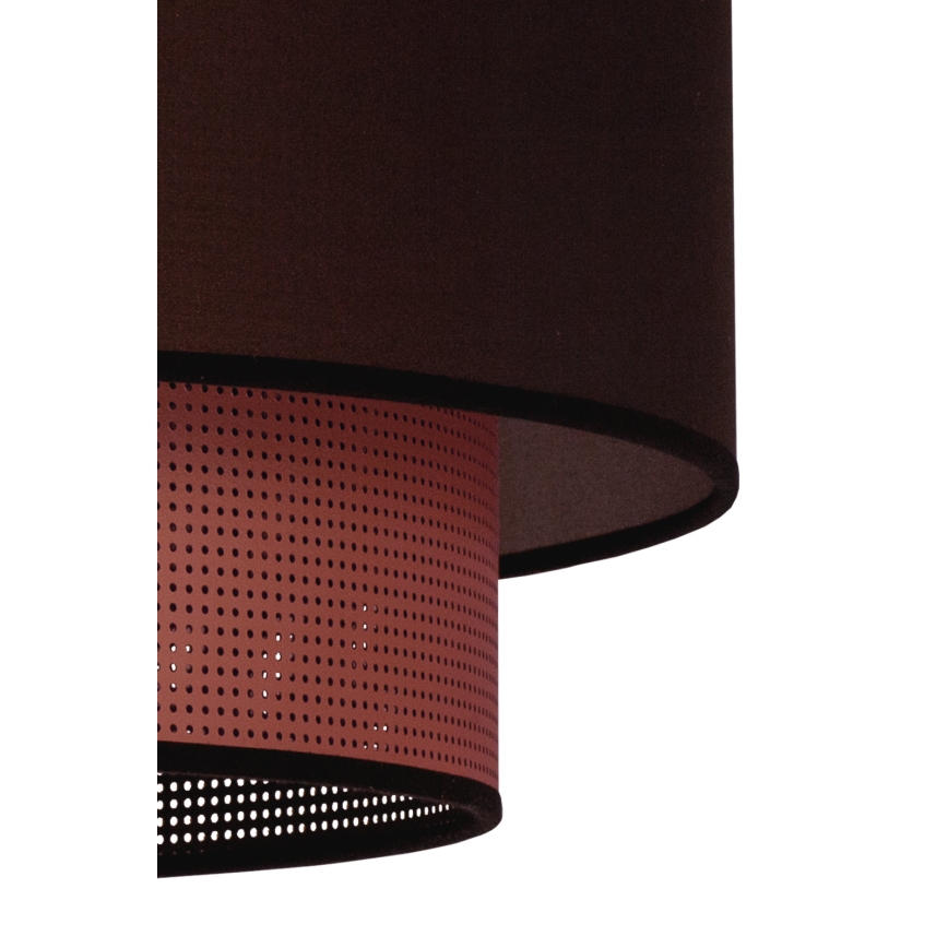 Duolla - Lustr na lanku COPPER SHINY 1xE27/15W/230V pr. 45 cm hnědá/měděná